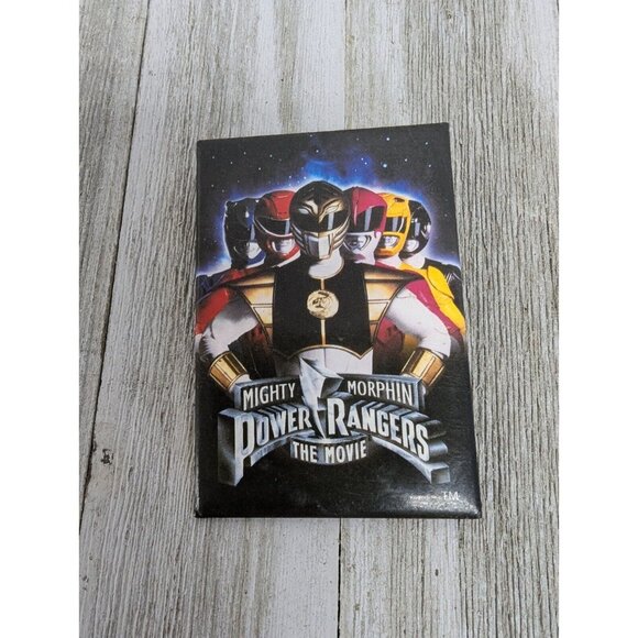Other - Vintage Might Morphin Power Rangers Movie Logo Promo Pinback Button USA 2"X3"